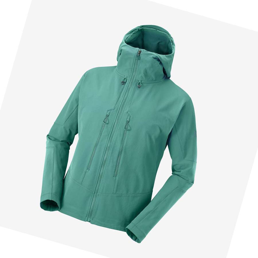 Salomon OUTPEAK SOFTSHELL Erkek Ceket Yeşil | TR 3255AHK